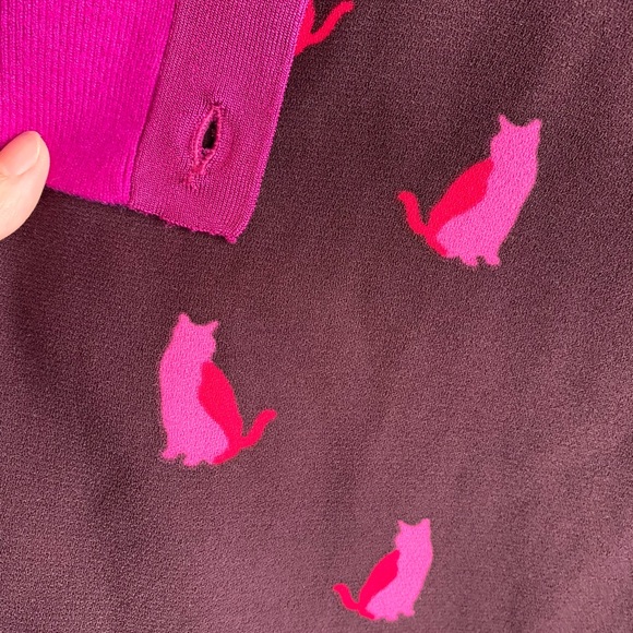 LOFT petite adorable cats shift dress - Picture 5 of 6